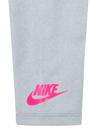 Sweat tie and dye et legging - Nike - Vert, rose et gris