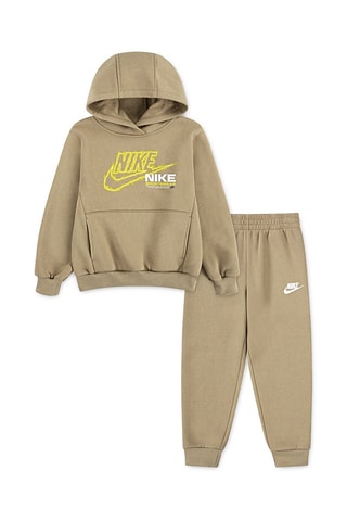 Sudadera con capucha y pantalón polares - Beige