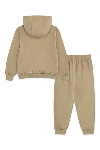 Sudadera con capucha y pantalón polares - Beige
