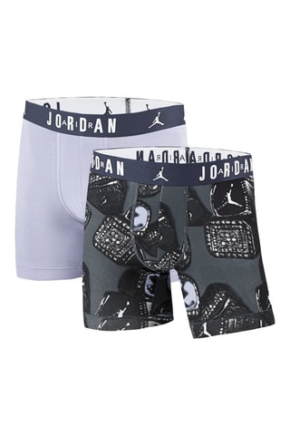 2 boxers - Blanc, gris et noir