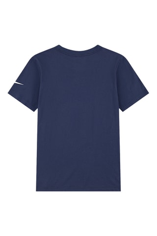 T-shirt - Blanc, beige et bleu