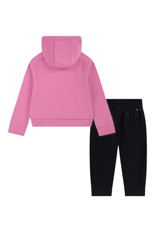 Conjunto de sudadera con capucha y pantalón - Negro