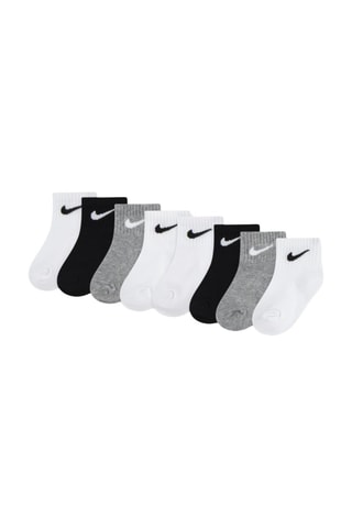 8 pares de calcetines - Blanco, gris y negro