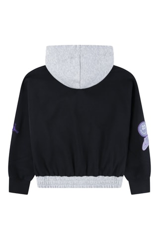 Sweat à capuche - Noir, violet et gris