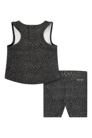 Camiseta de tirantes y short de ciclismo Swoosh - Negro y gris