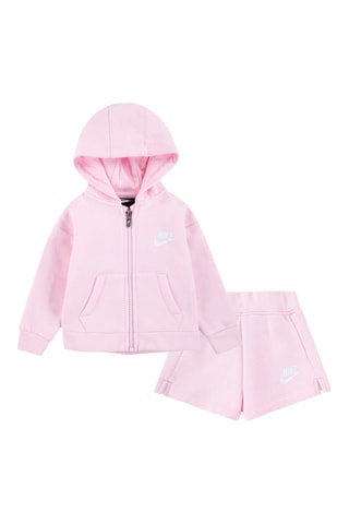 Sudadera con capucha y short - Rosa