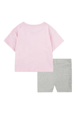 Túnica y mallas - Blanco, negro y gris