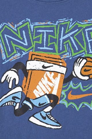 T-shirt Chalky Boxy Bball - Nike - Bleu marine