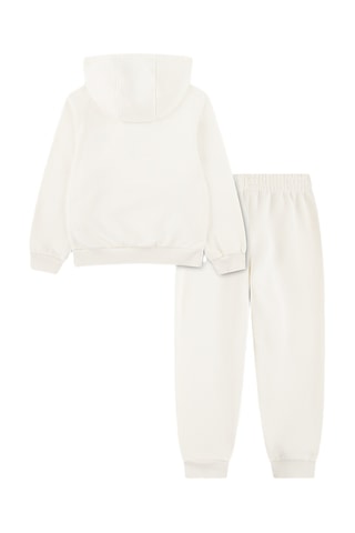 Conjunto de sudadera con capucha y pantalón - Beige