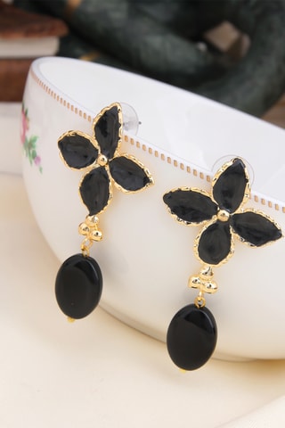 Boucles d'oreilles - Onyx