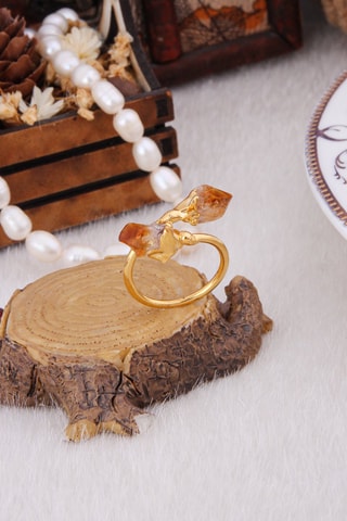 Bague Bronze et améthystes