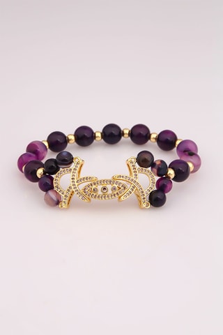 Bracelet - Améthystes et zircons