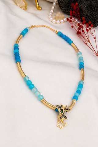 Collier - Opales et zircons