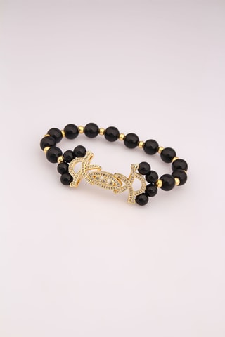 Bracelet - Onyx et zircons