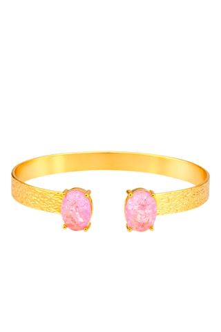 Jonc - Plaqué or jaune et zircons