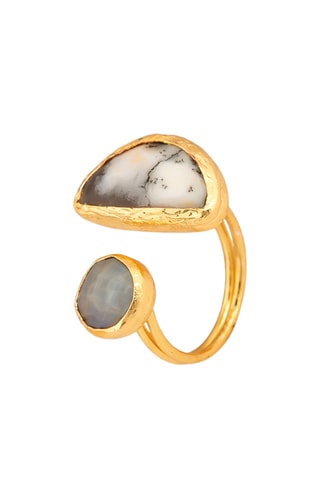Bague - Variscite et opale