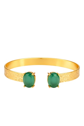 Jonc - Plaqué or jaune et zircons