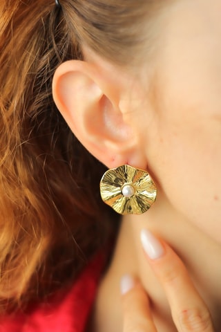 Boucles d’oreilles - Plaqué or jaune et perles de culture
