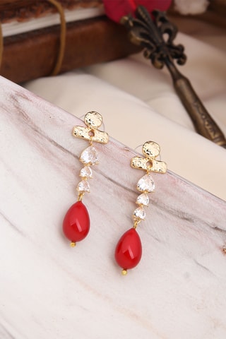 Boucles d'oreilles - Or et zircon