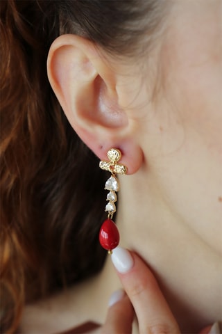 Boucles d'oreilles - Or et zircon