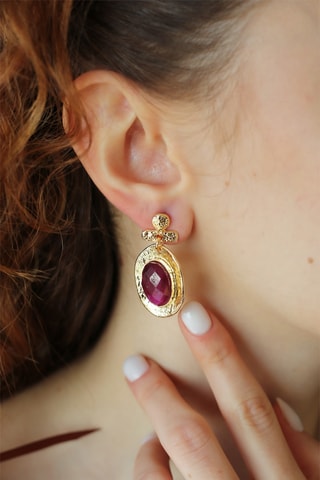 Boucles d'oreilles - Rubis