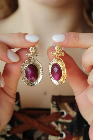 Boucles d'oreilles - Rubis