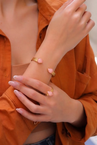 Parure - Plaqué or jaune et zircons