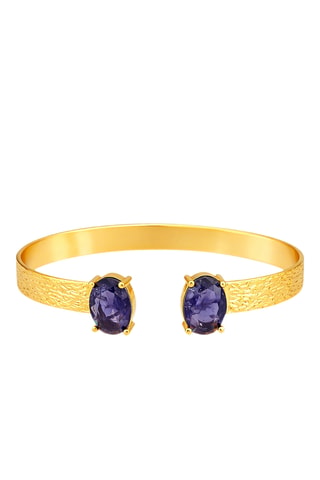 Jonc - Plaqué or jaune et zircons