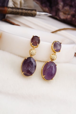 Boucles d’oreilles - Améthystes