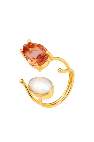 Bague - Perle de culture et zultanite