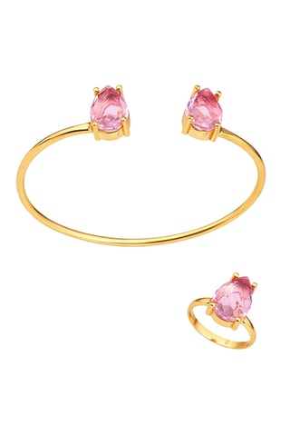 Parure - Doré et rose