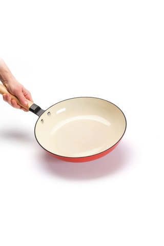 3 frigideiras em ferro fundido esmaltado 20/24/28 cm