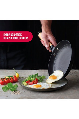 Wok en fonte d'acier - 30 cm
