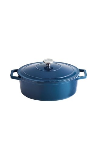 Cocotte ovale en fonte d'acier 30 cm - 4,7 l