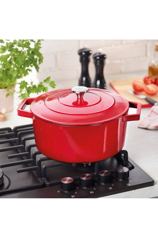 Cocotte ronde en fonte d'acier - 28 cm - 6,8 l