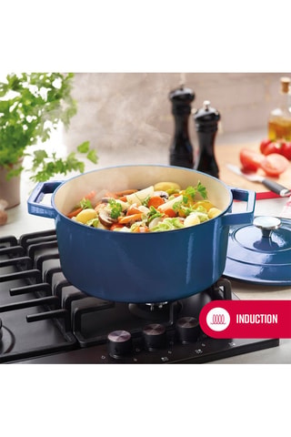 Cocotte ronde en fonte d'acier - 28 cm - 6,8 l