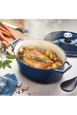 Cocotte ronde en fonte d'acier - 28 cm - 6,8 l