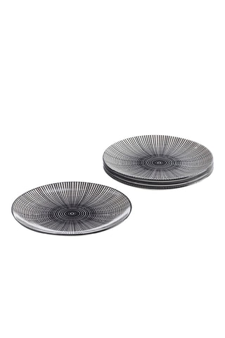 4 pratos de sobremesa em porcelana - 19,2 cm