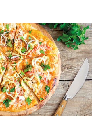 Couteau à pizza en acier inoxydable - 14 cm
