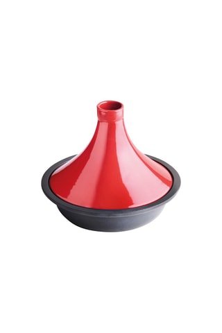 Tajine en fonte d'acier avec couvercle en céramique - 29 cm - 2,4 l
