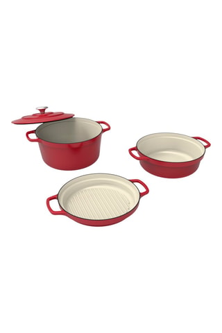 Trem de cozinha em ferro fundido - 4 peças