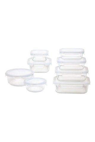 8 caixas de conservação em vidro - 370 ml