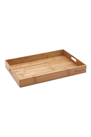 Tabuleiro de serviço em bambu - 50 x 35 x 5,5 cm