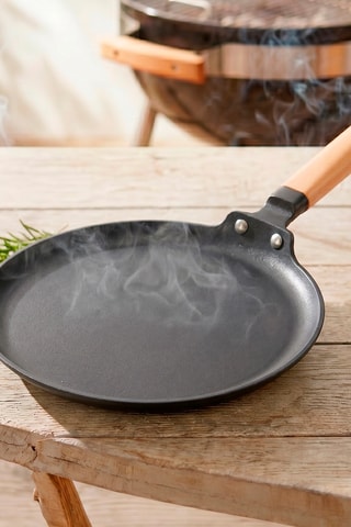 Poêle à crêpes en fonte revêtement céramique - 28 cm