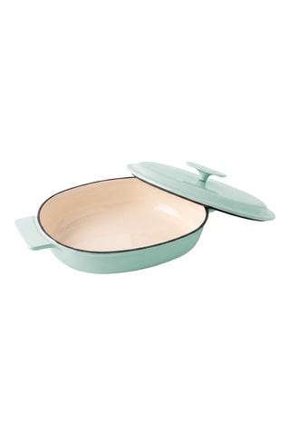 Cocotte ovale en fonte - 27 x 21 x 5,5 cm