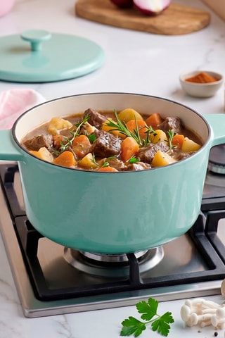 Cocotte ronde en fonte émaillée - 28 cm