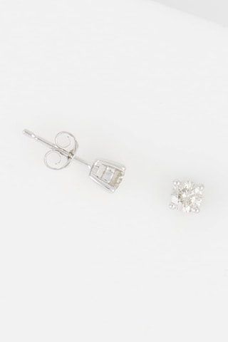 Puces Magali - Or blanc et diamants