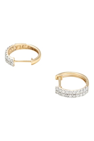 Créoles Isabella 
Or jaune et diamants