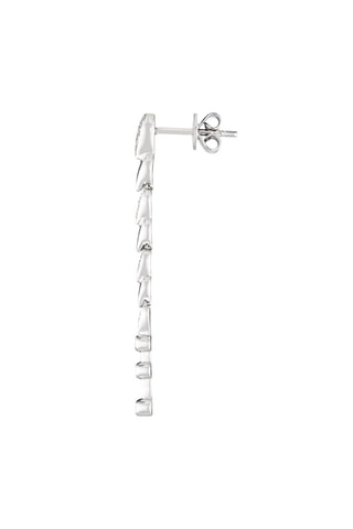 Boucles d'oreilles Cascade - Or blanc et diamants