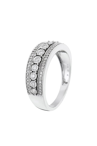 Bague Rosaline - Or blanc et diamants